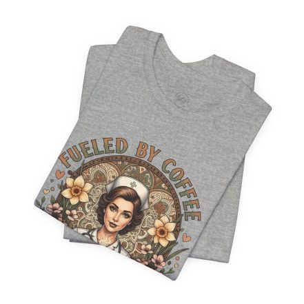 Coffee Nurse Tee — "Fueled by Coffee, Powered by Compassion" Graphic Shirt - Image 14
