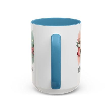 Merry & Bright 15oz Coffee Mug – Pastel Christmas Stocking, Gingerbread & Cocoa Holiday Cup - Image 19