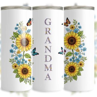 Grandma Floral 20 Oz Tumbler