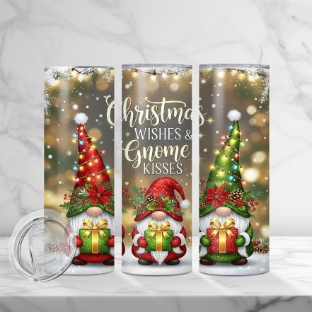 Christmas Gnomes Holiday 20 oz tumbler