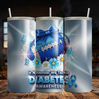 In November We Tackle Diabetes Awareness 20oz Sublimation Tumbler