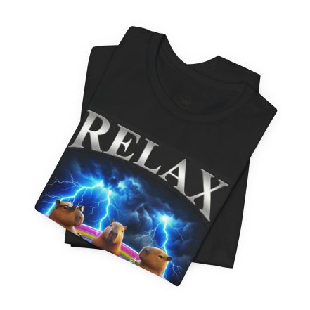Relax and Chill Tee — Capybara Pool Party Graphic Bootleg Style T‑Shirt - Image 4