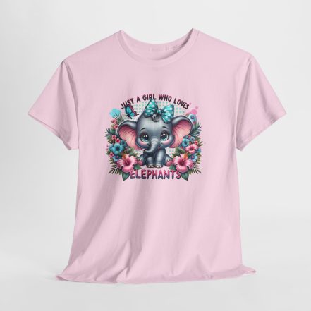 Just a Girl Who Loves Elephants T‑Shirt - Cute Baby Elephant Graphic Tee - Image 24