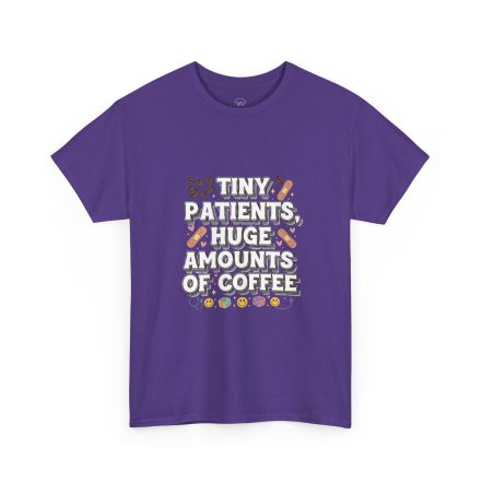 Tiny Patients Huge Amounts of Coffee Pediatric Nurse Tee - Image 23