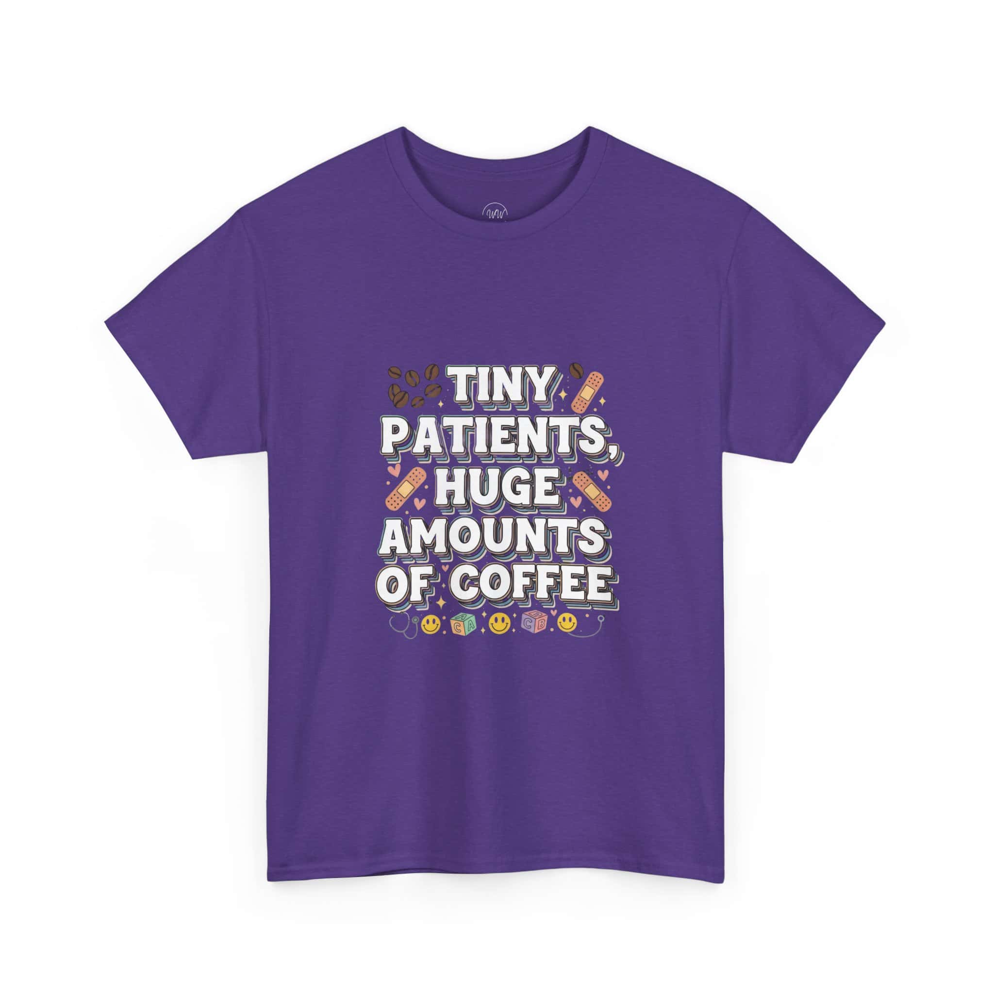 Tiny Patients Huge Amounts of Coffee Pediatric Nurse Tee - Image 23