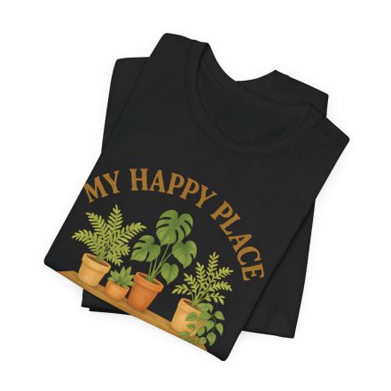 Plant Lover T-Shirt – “My Happy Place Is Rooted” Graphic Tee - Image 4