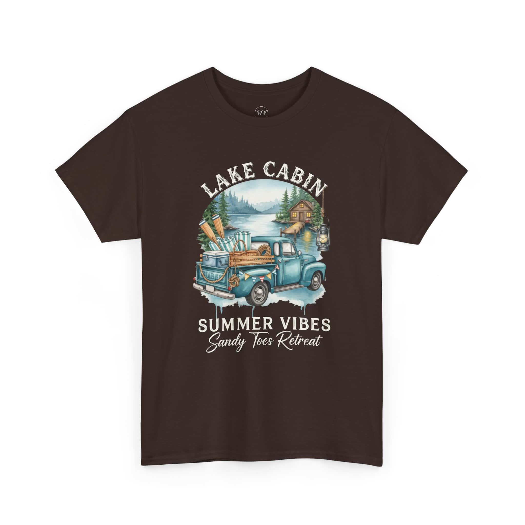 Lake Cabin Summer Vibes Tee — Vintage Truck Lakeside Retreat Shirt - Image 6