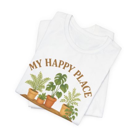 Plant Lover T-Shirt – “My Happy Place Is Rooted” Graphic Tee - Image 8