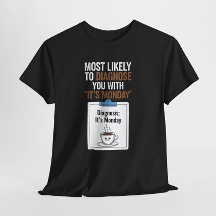 Funny Nurses Most Likely to Diagnose You With "It's Monday" Tee - Image 6