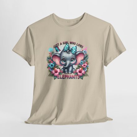 Just a Girl Who Loves Elephants T‑Shirt - Cute Baby Elephant Graphic Tee - Image 12