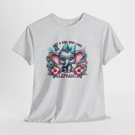 Just a Girl Who Loves Elephants T‑Shirt - Cute Baby Elephant Graphic Tee - Image 8