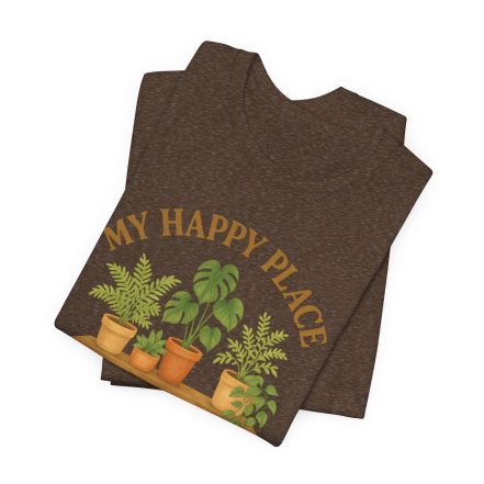 Plant Lover T-Shirt – “My Happy Place Is Rooted” Graphic Tee - Image 19