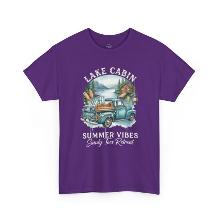 Lake Cabin Summer Vibes Tee — Vintage Truck Lakeside Retreat Shirt - Image 18