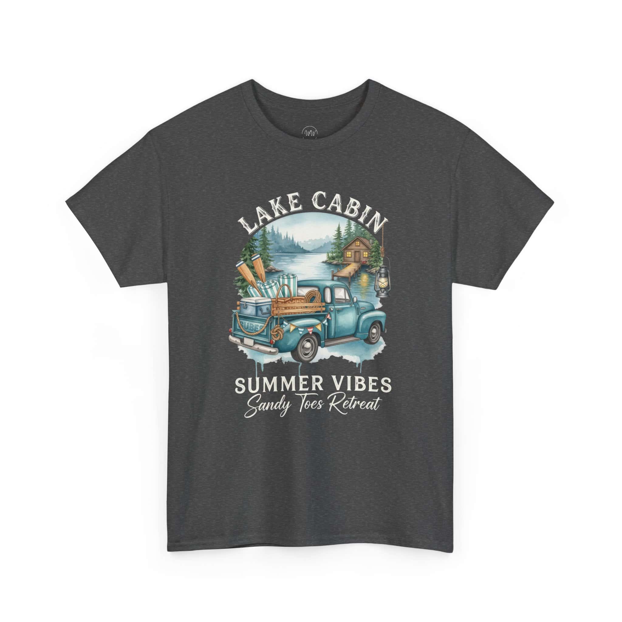 Lake Cabin Summer Vibes Tee — Vintage Truck Lakeside Retreat Shirt - Image 8