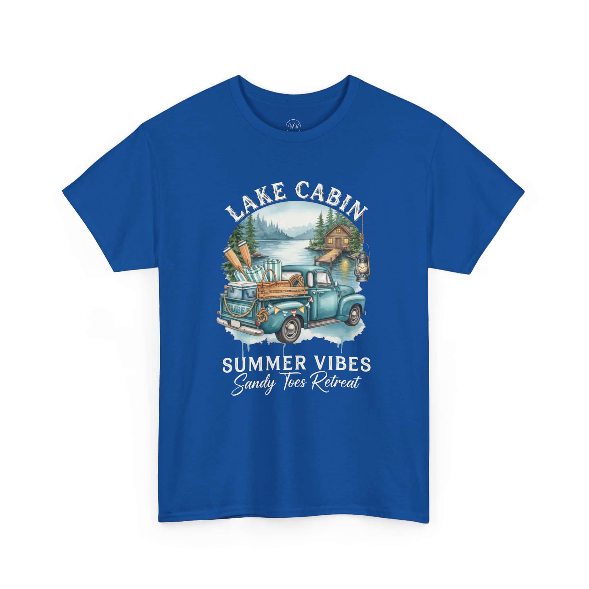 Lake Cabin Summer Vibes Tee — Vintage Truck Lakeside Retreat Shirt - Image 10