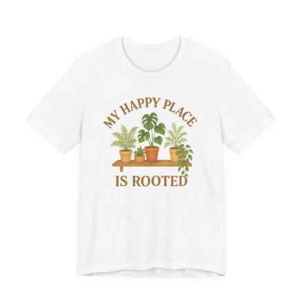 Plant Lover T-Shirt – “My Happy Place Is Rooted” Graphic Tee - Image 6
