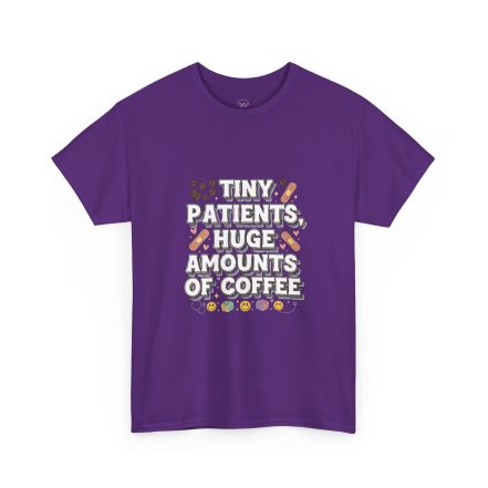 Tiny Patients Huge Amounts of Coffee Pediatric Nurse Tee - Image 27