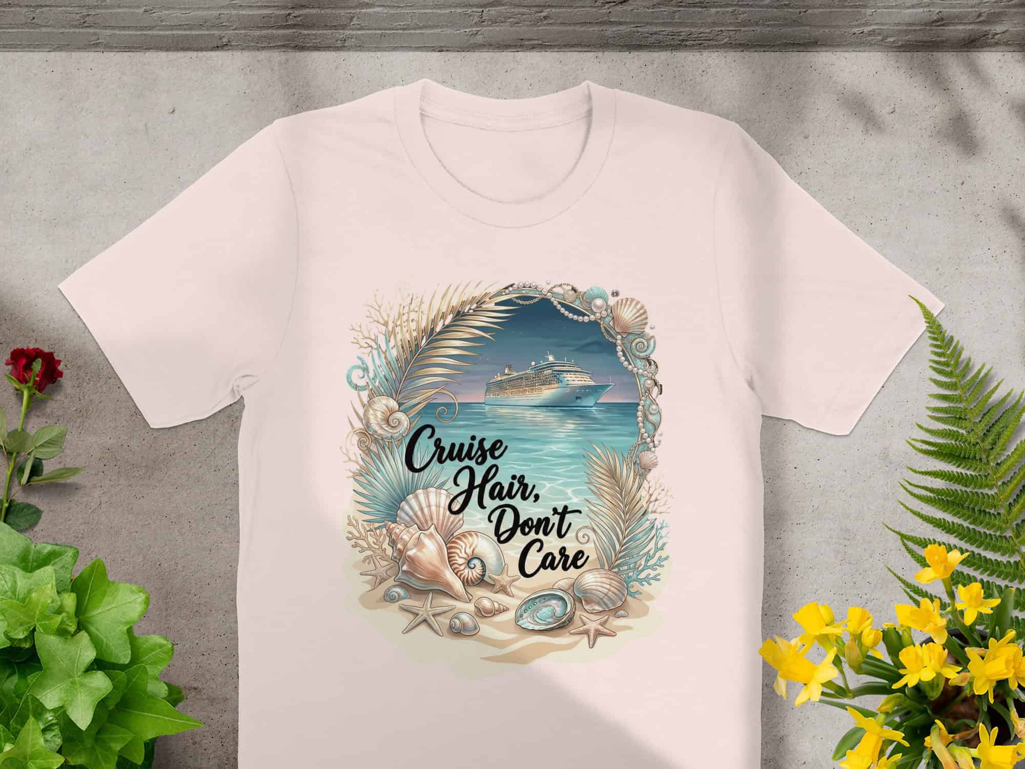 Cruise Hair Don't Care Beach T‑Shirt — Coastal Vacation Tee - Image 17