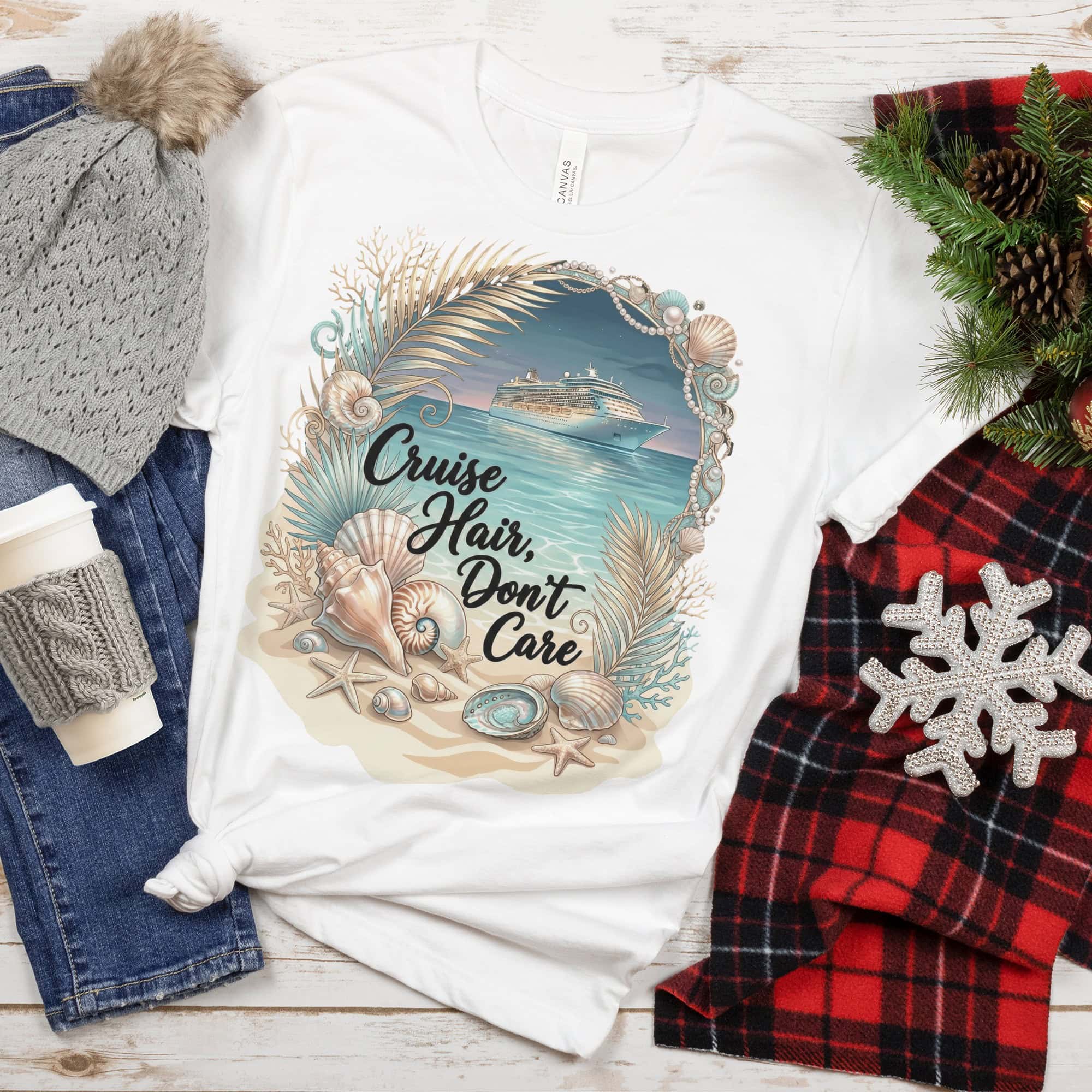 Cruise Hair Don't Care Beach T‑Shirt — Coastal Vacation Tee - Image 15