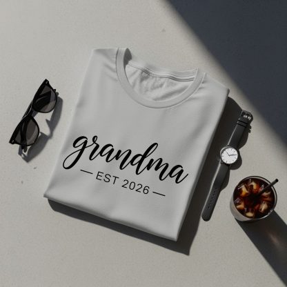 Grandma Est 2026 T-Shirt — New Grandma Announcement Tee - Image 5