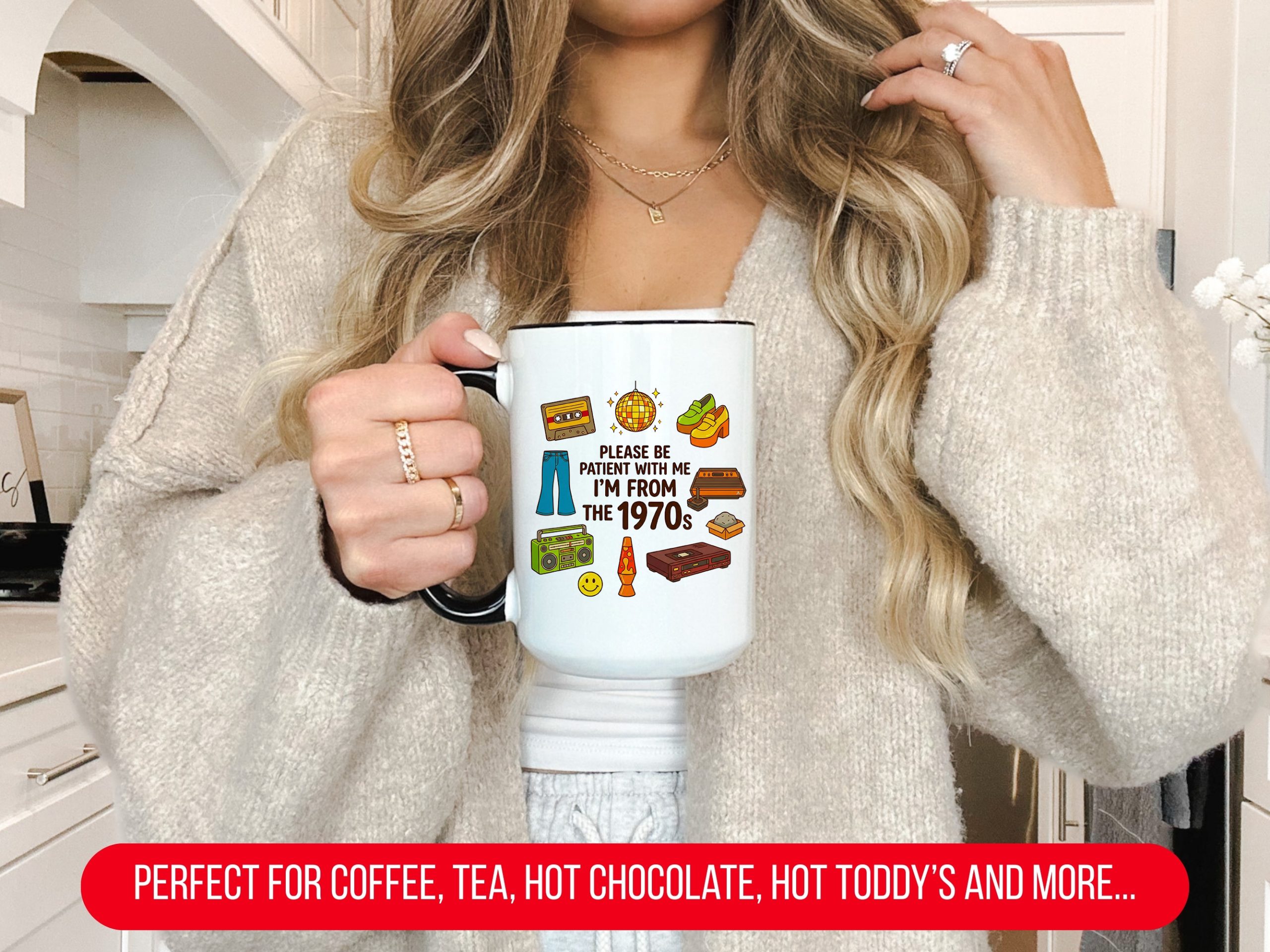 Please Be Patient With Me I Was Born In 70s The Funny 1970s Mug - Image 5