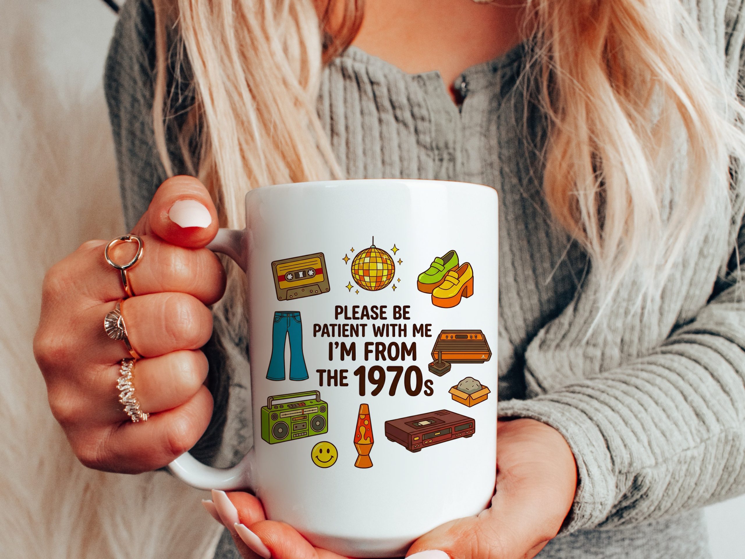 Please Be Patient With Me I Was Born In 70s The Funny 1970s Mug - Image 8