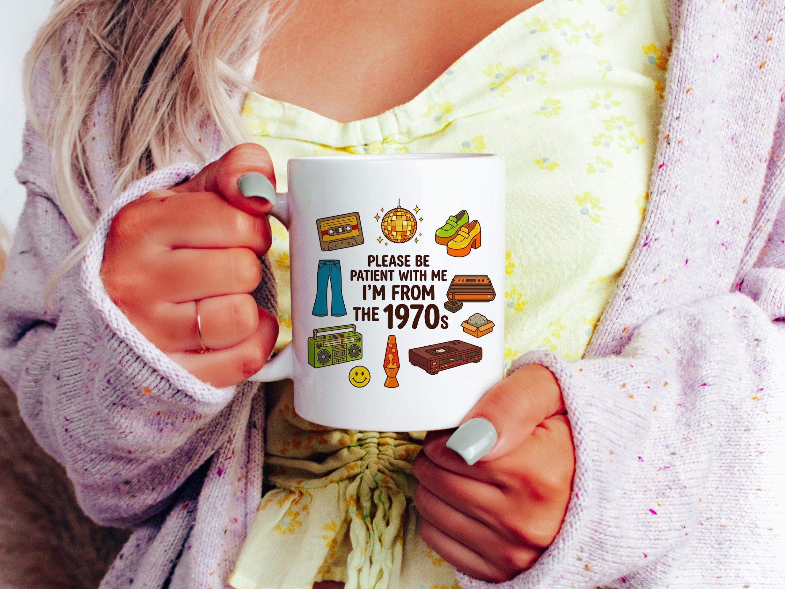 Please Be Patient With Me I Was Born In 70s The Funny 1970s Mug - Image 6